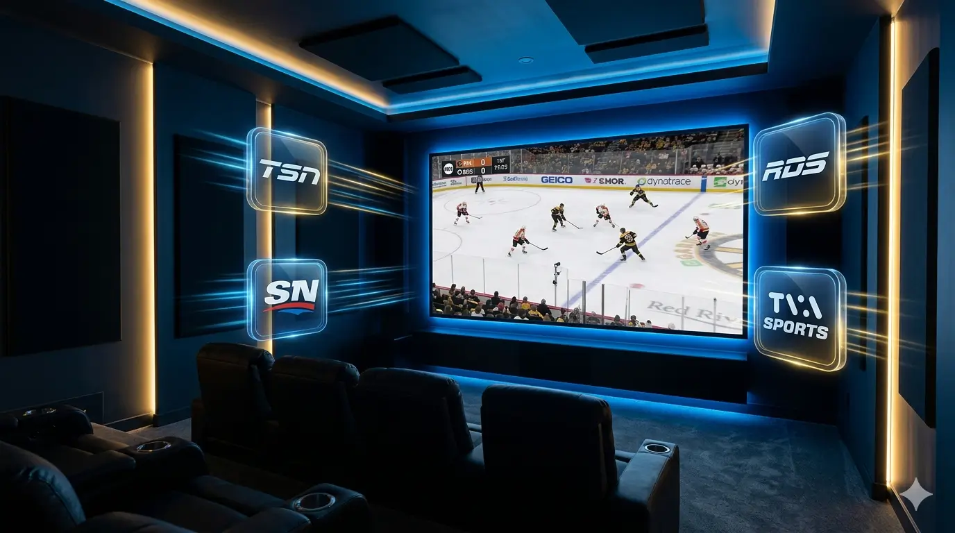 Canadian IPTV sports channels — TSN Sportsnet RDS TVA Sports on Smart TV