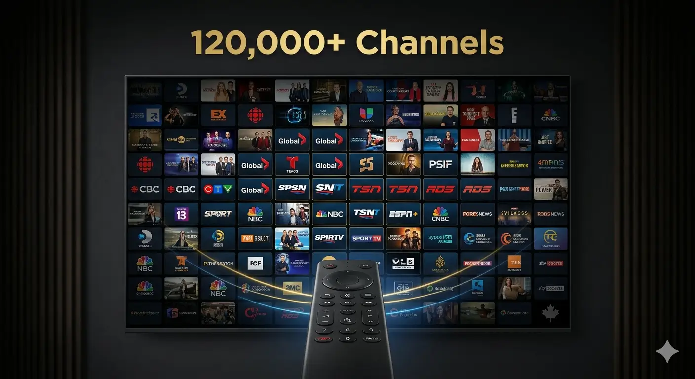 IPTV Canada channels list 2026 — 120000 channels Royal Stream IPTV