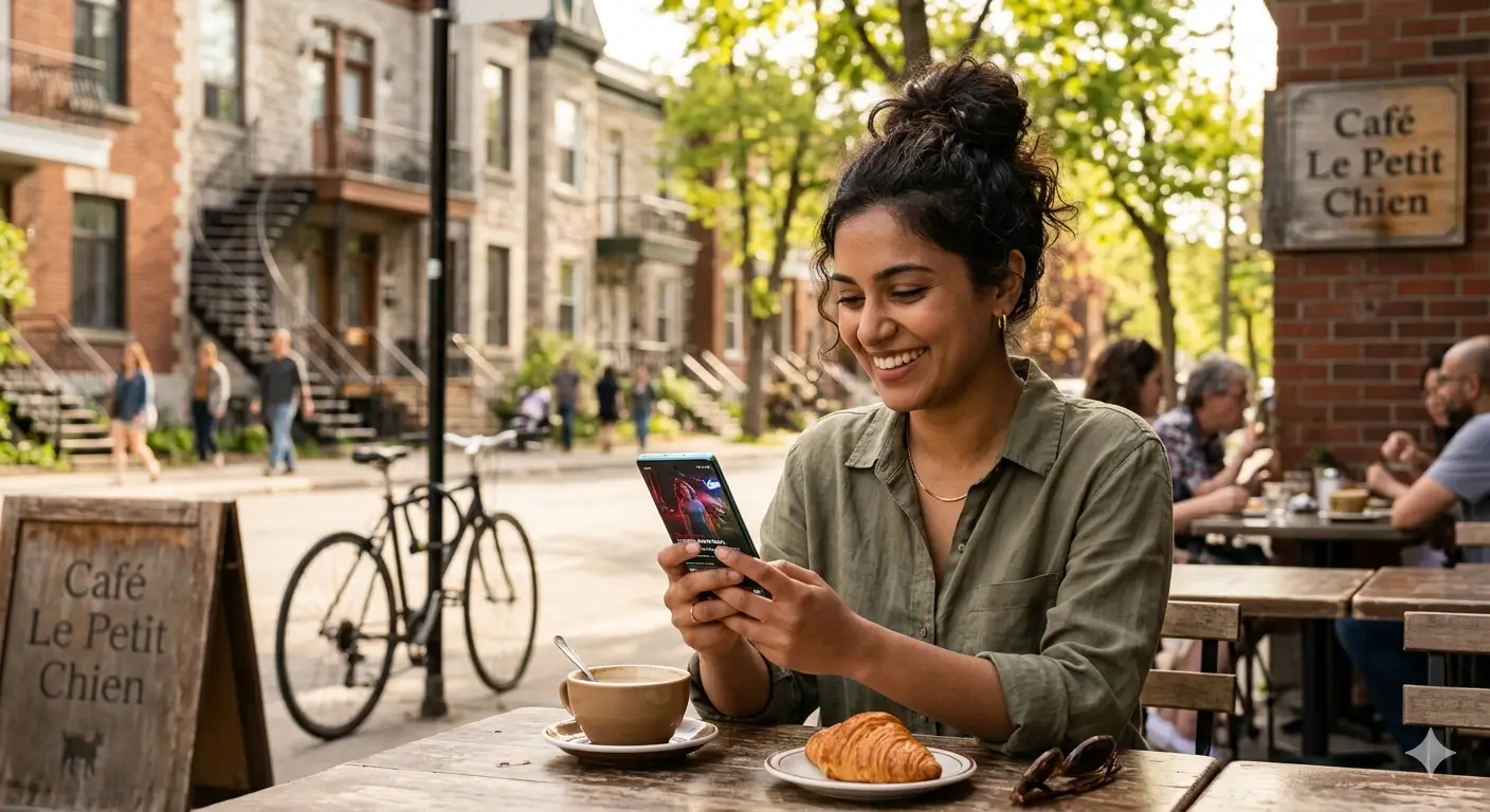 IPTV Canada mobile streaming on Android phone