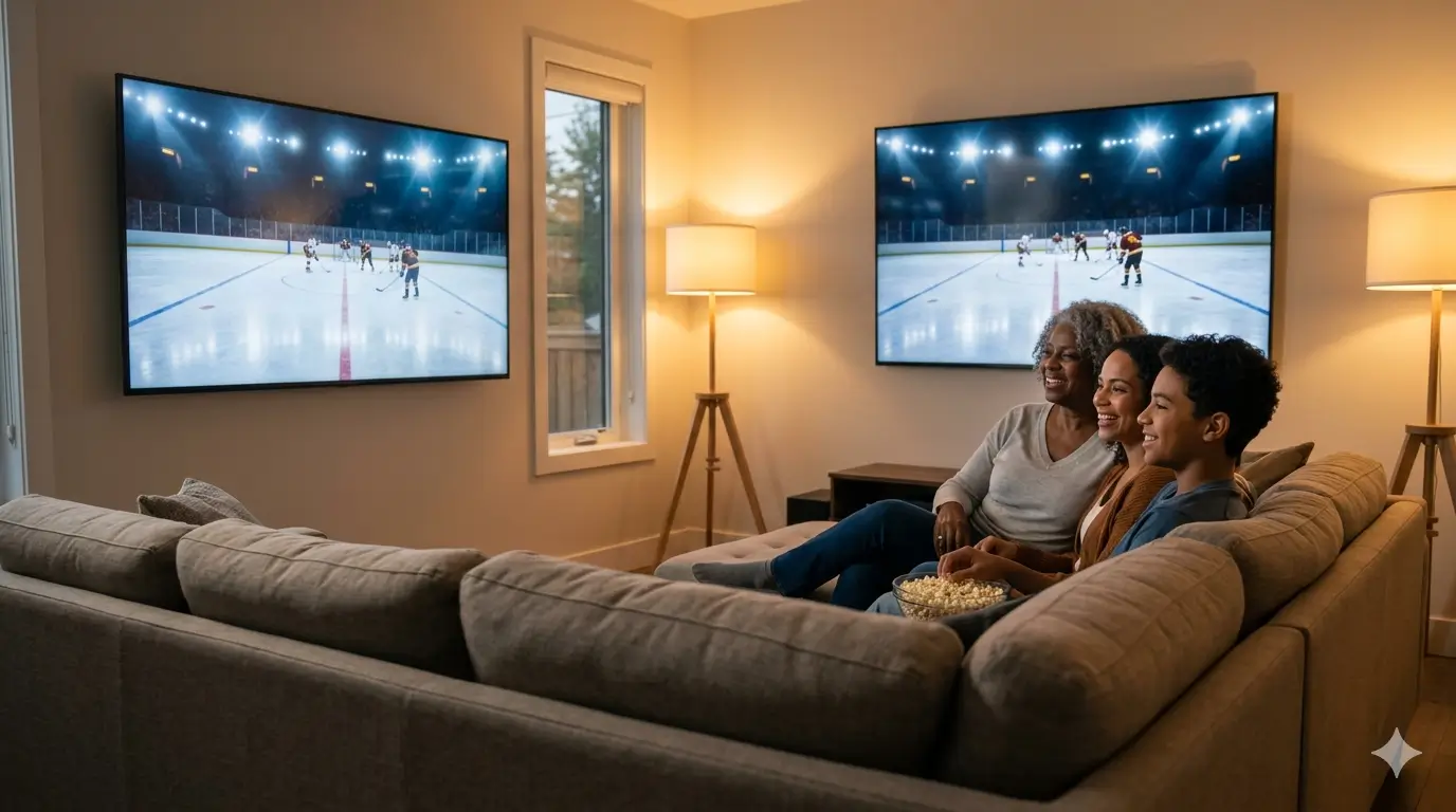 IPTV Canada free trial — family streaming on TV at home