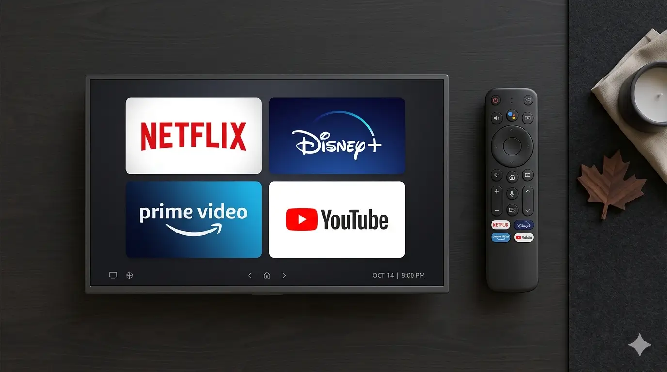 Best IPTV apps for Smart TV Canada — streaming app icons on Android TV