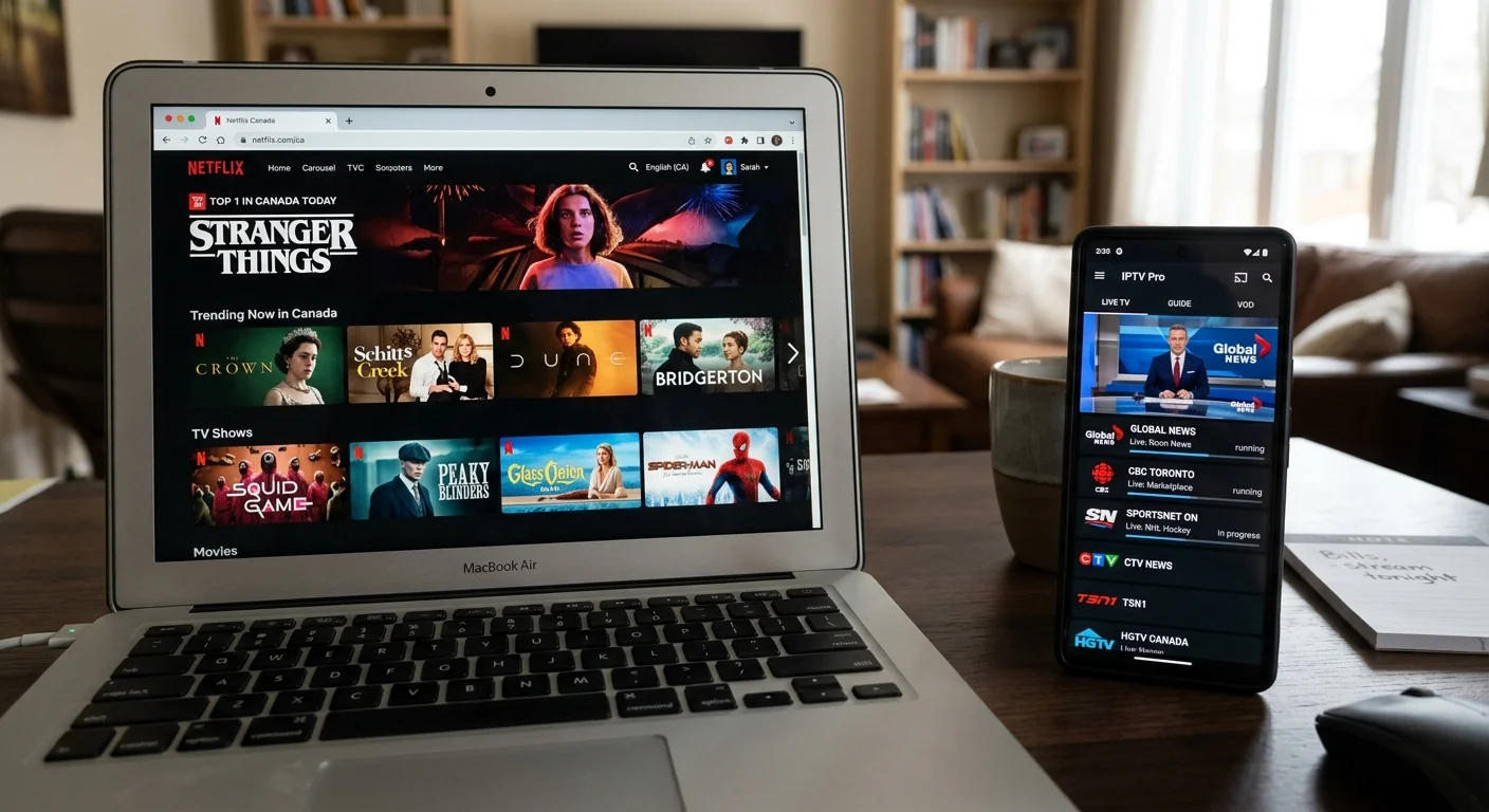 Netflix vs IPTV Canada price and content comparison for cord-cutters