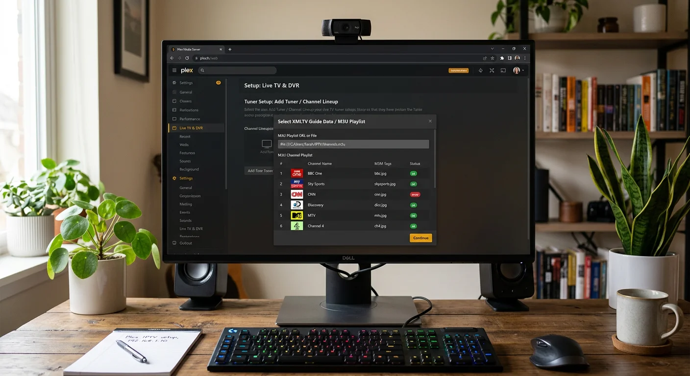Plex IPTV M3U playlist setup Canada for Roku workaround