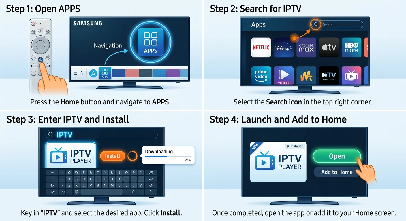 How to download IPTV app on Samsung Smart TV Canada - SS IPTV installation guide